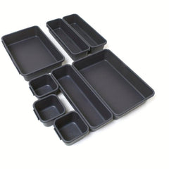 8pcs Drawer Storage Box with Dividers for Makeup, Bathroom, Bedroom, Office