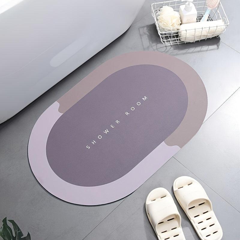 Crystal Velvet Non Slip Door Mat Water Absorption Bathroom Toilet Entry