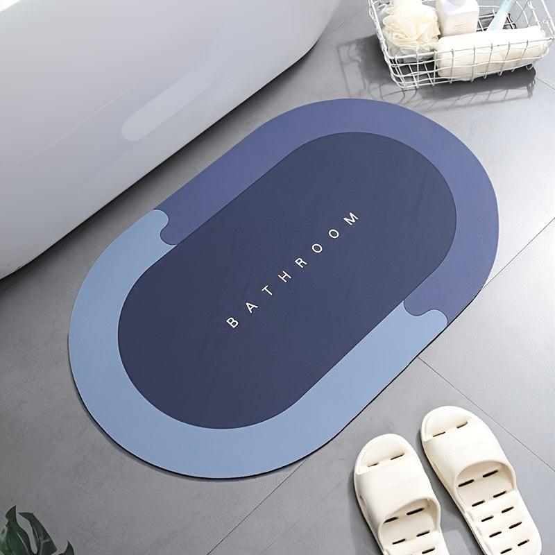Crystal Velvet Non Slip Door Mat Water Absorption Bathroom Toilet Entry