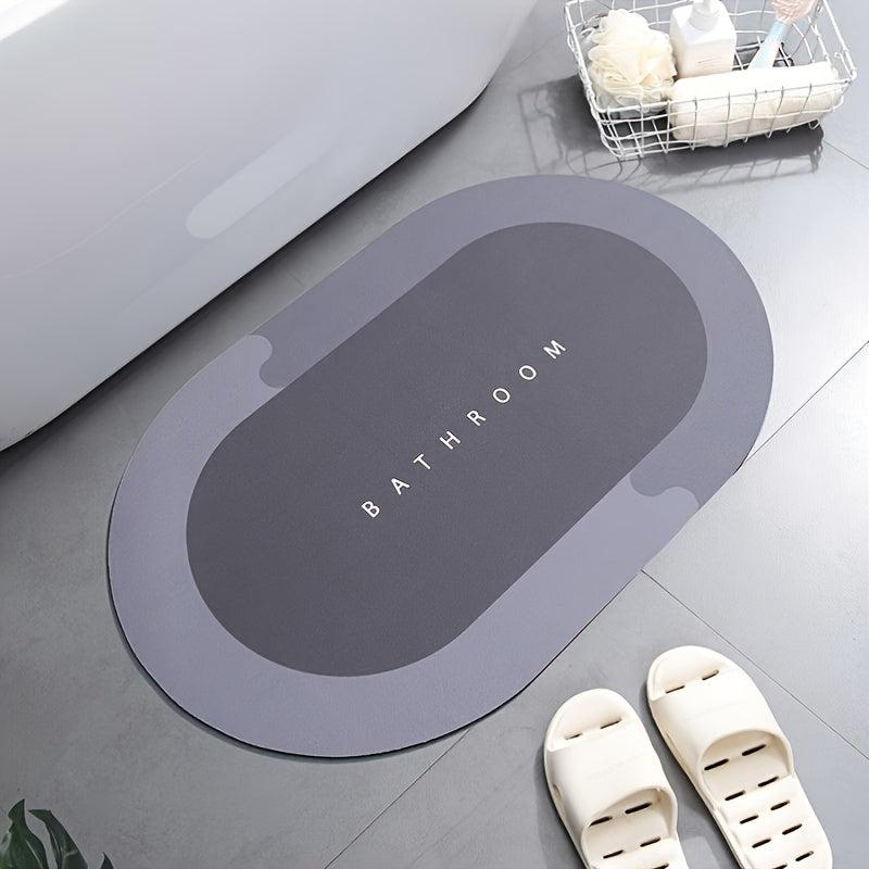 Crystal Velvet Non Slip Door Mat Water Absorption Bathroom Toilet Entry