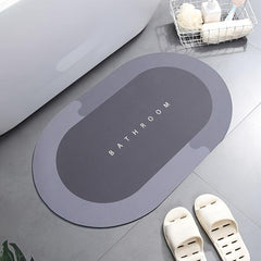 Crystal Velvet Non Slip Door Mat Water Absorption Bathroom Toilet Entry
