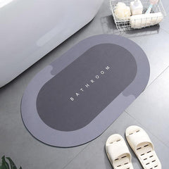 Crystal Velvet Non Slip Door Mat Water Absorption Bathroom Toilet Entry