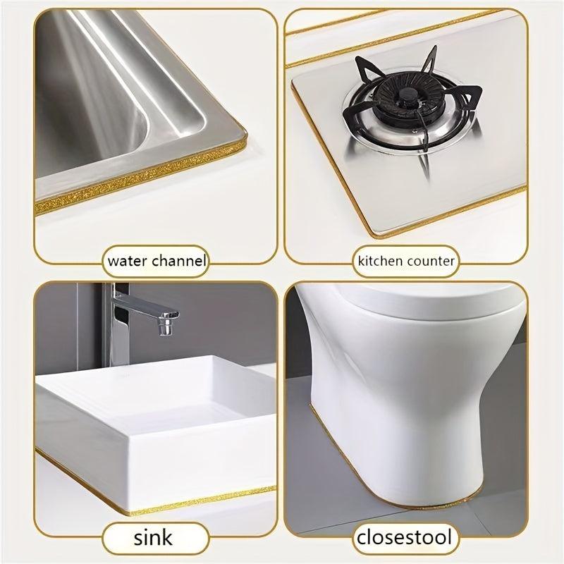 Self Adhesive Caulk Strip for Bathroom Toilet Sink Floor Wall Edge Protection