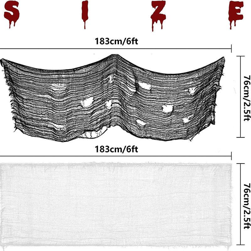 Halloween Creepy Cloth Scary Bulk Cloth Spooky Tapestry Stretch Gauze