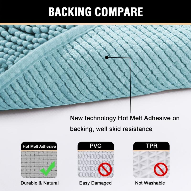 Microfiber Bath Rug Fast Drying Water Absorbent
