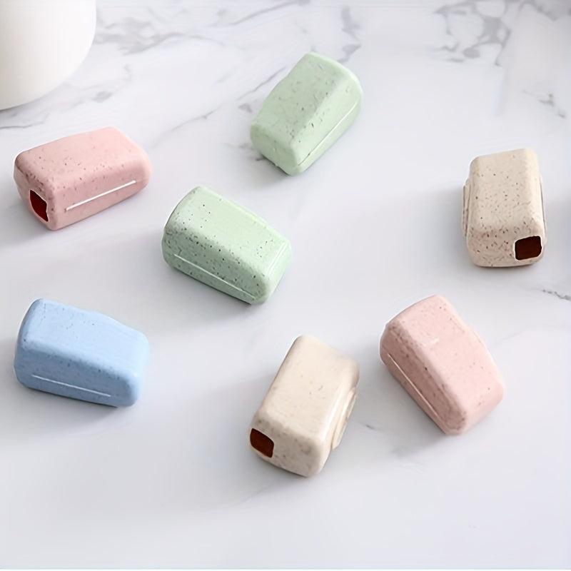 4pcs Portable Toothbrush Head Cover - Clean & Hygienic Travel Outdoor Dust Cover