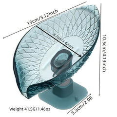 Leaf Shaped Self Draining Soap Holder with Suction Cup