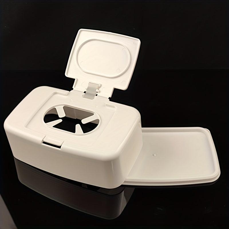 Household Desktop Wipes Box With Cover Portable Wipes Napkin Storage Box