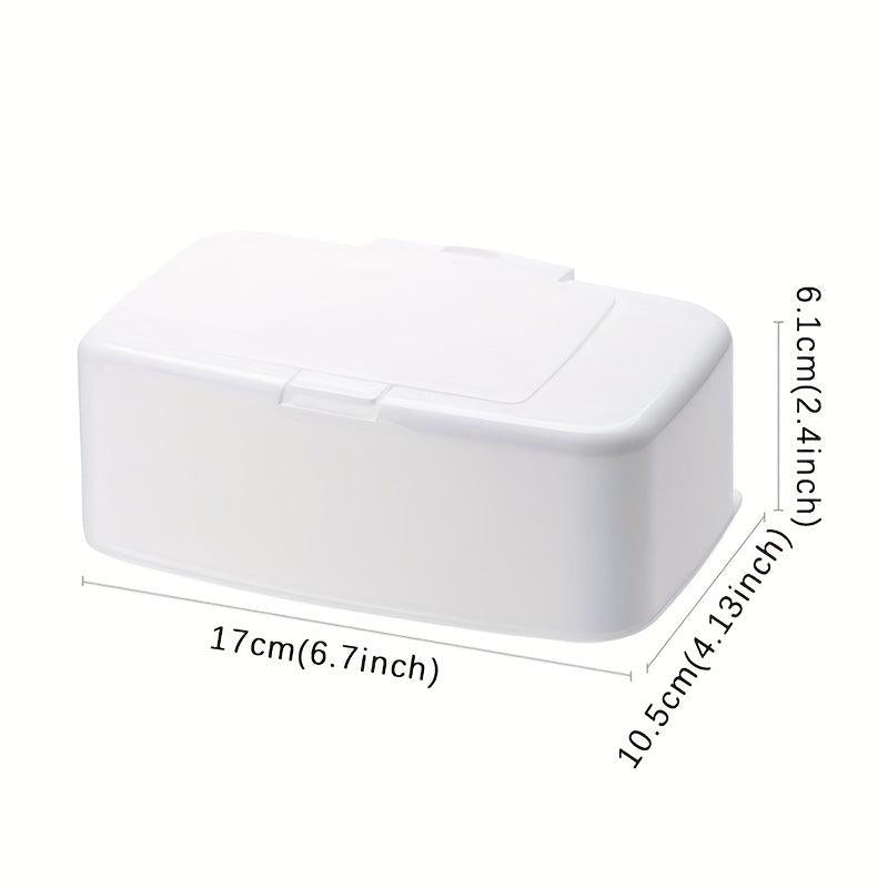 Household Desktop Wipes Box With Cover Portable Wipes Napkin Storage Box