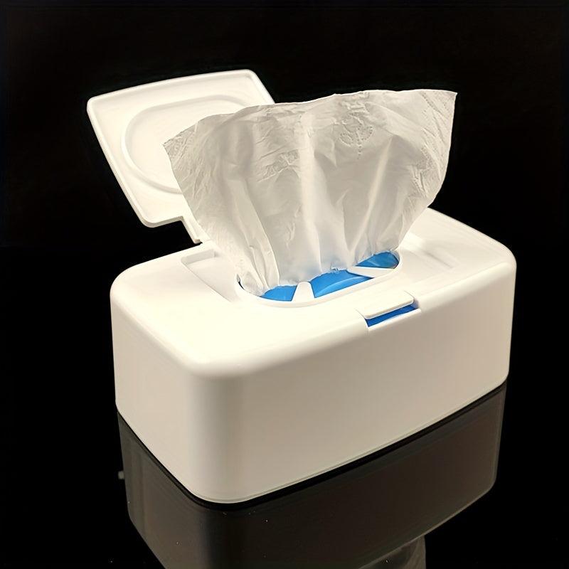Household Desktop Wipes Box With Cover Portable Wipes Napkin Storage Box