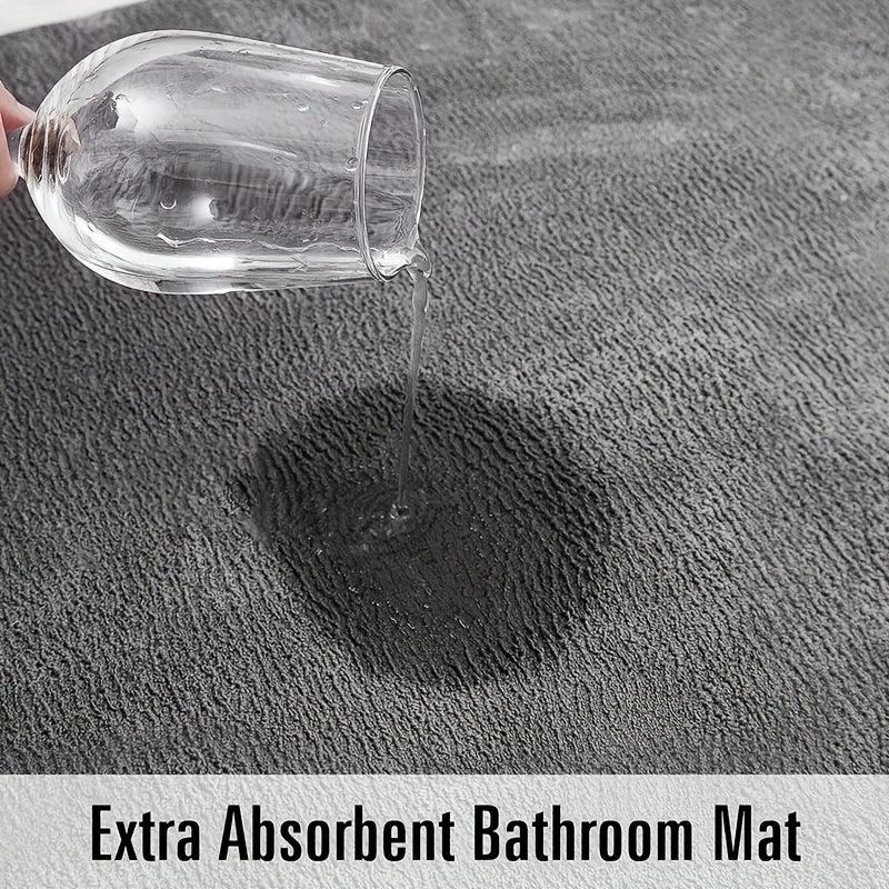 Plush Memory Foam Bath Rug Anti skid Bath Mat Non slip Carpet For Bathroom