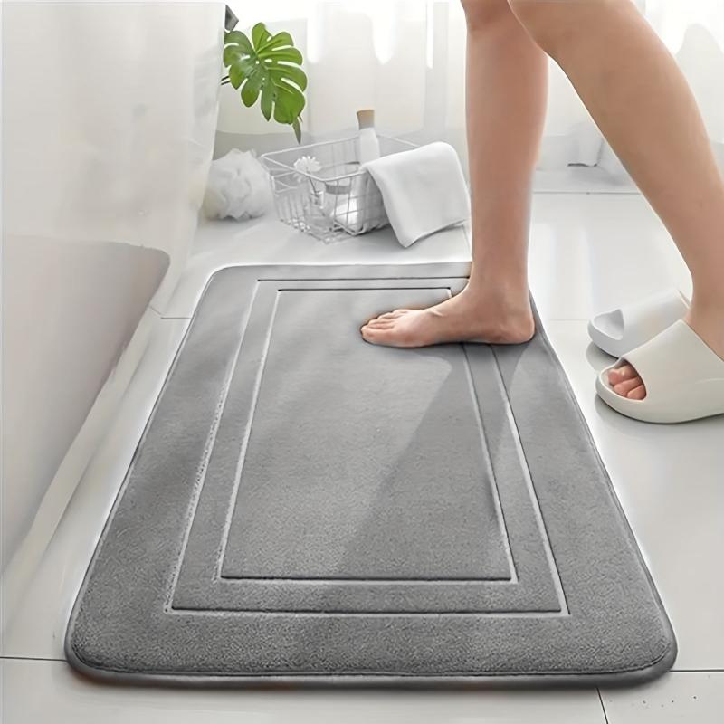 Plush Memory Foam Bath Rug Anti skid Bath Mat Non slip Carpet For Bathroom
