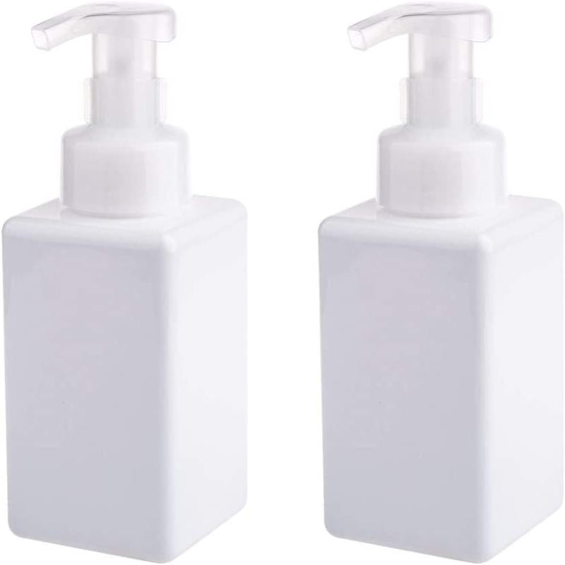 2pcs Foaming Soap Dispenser 450ml Pump Bottle for Liquid Soap and Lotion