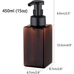 2pcs Foaming Soap Dispenser 450ml Pump Bottle for Liquid Soap and Lotion