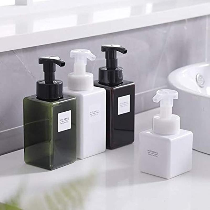 2pcs Foaming Soap Dispenser 450ml Pump Bottle for Liquid Soap and Lotion
