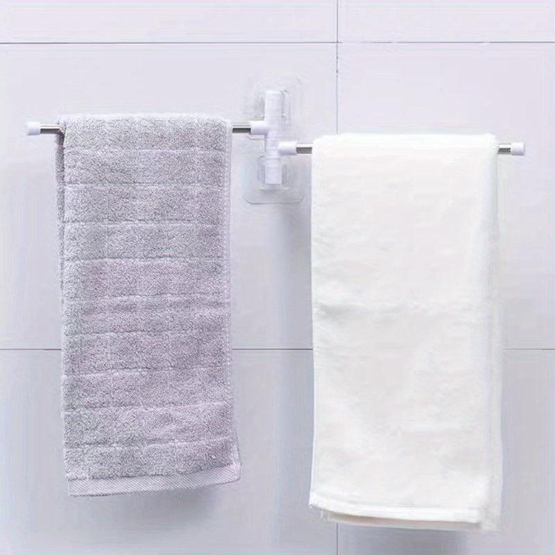 Wall Mounted Rotating Towel Storage Rack Bathroom Kitchen Washroom Holder