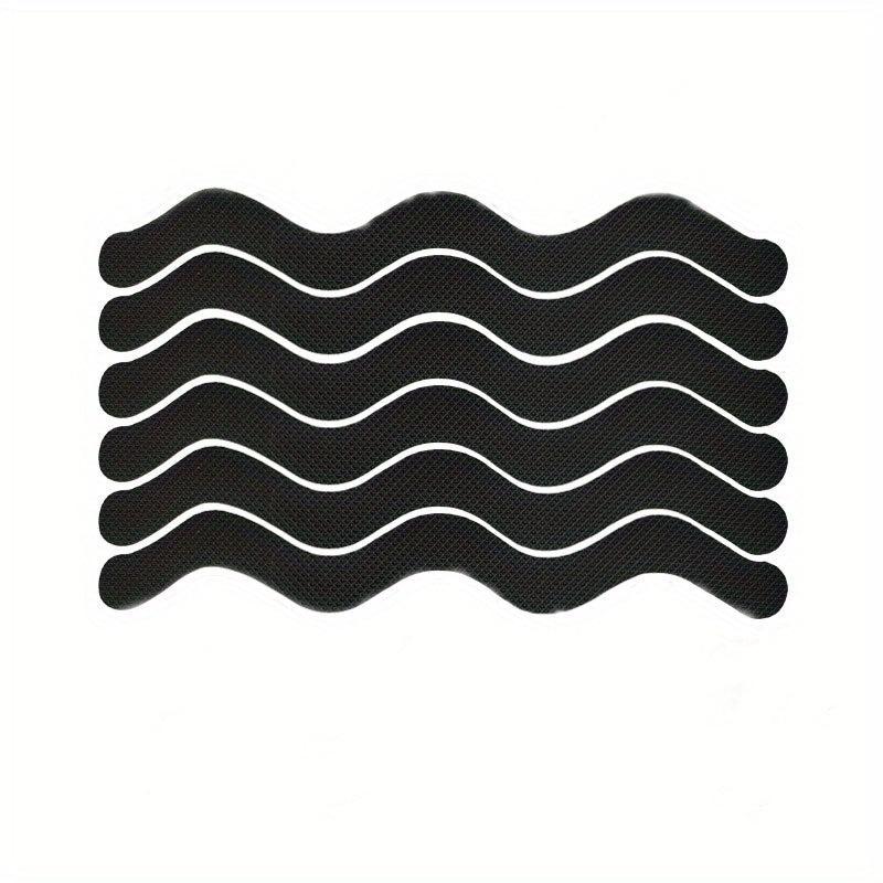12pcs Wave Shaped Toilet Anti slip Stickers with Scraper