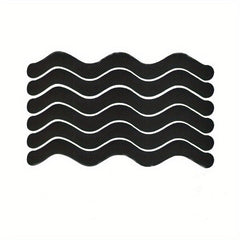 12pcs Wave Shaped Toilet Anti slip Stickers with Scraper