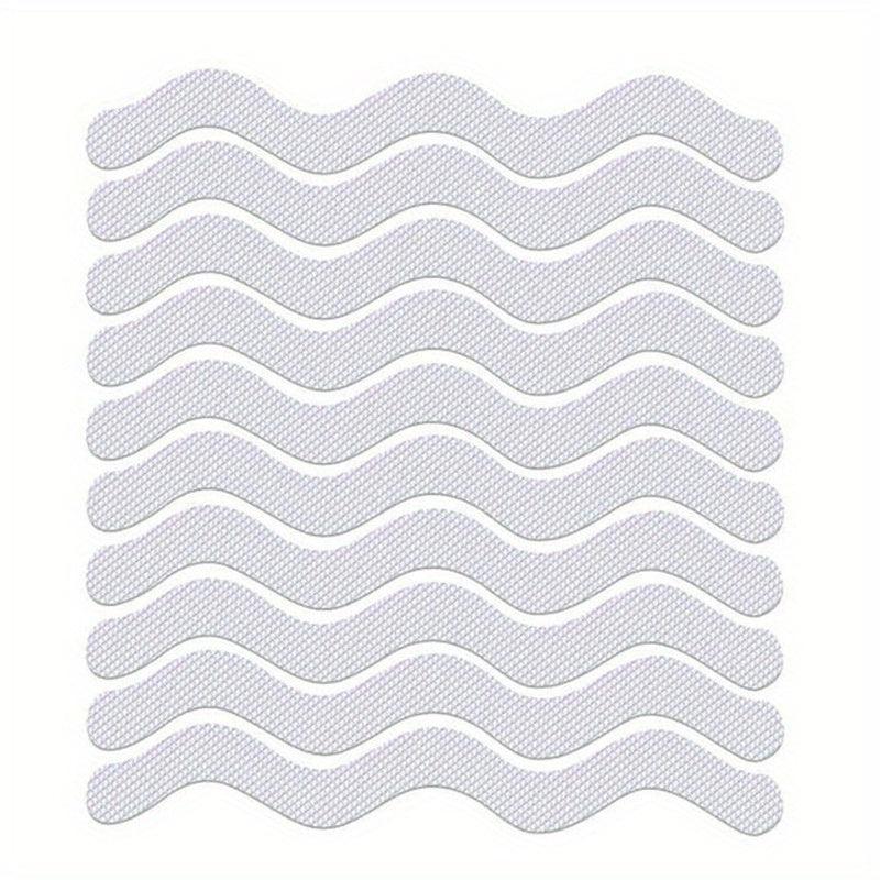 12pcs Wave Shaped Toilet Anti slip Stickers with Scraper