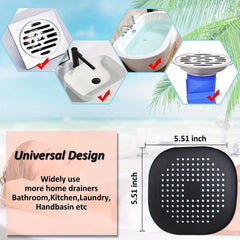 Hair Drain Catcher Shower Silicone Hair Stopper Anti Clog Tub Plug