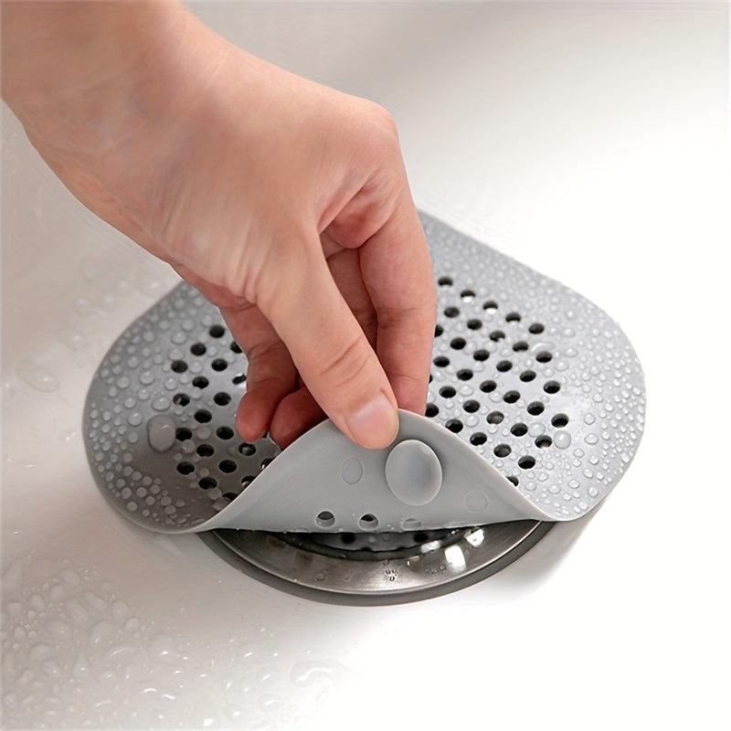 Hair Drain Catcher Shower Silicone Hair Stopper Anti Clog Tub Plug