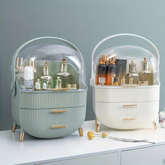 Makeup Drawer Organizer with Brush Holder & Pen Pencil Holder