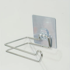 Stainless Steel Paper Holder Towel Rack Wall Mounted