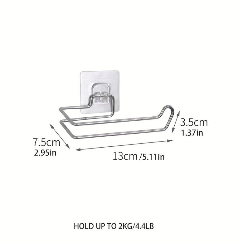 Stainless Steel Paper Holder Towel Rack Wall Mounted