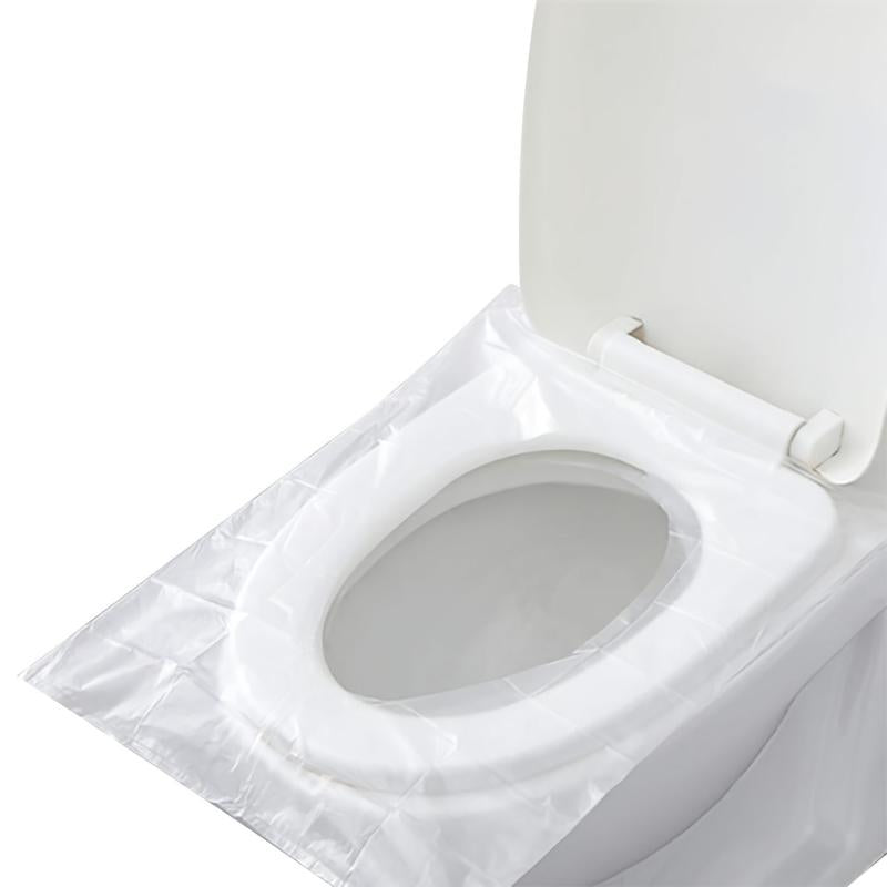 50 Packs Waterproof Travel Toilet Mat with Cushion Paper Disposable