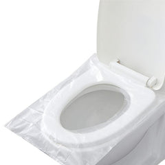 50 Packs Waterproof Travel Toilet Mat with Cushion Paper Disposable
