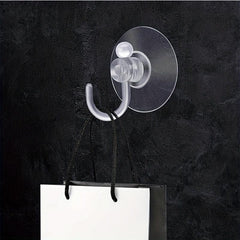 Upgrade Suction Cup Hooks 1.57'' Clear PVC Small Cups for Bathroom Shower