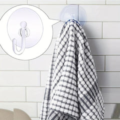 Upgrade Suction Cup Hooks 1.57'' Clear PVC Small Cups for Bathroom Shower