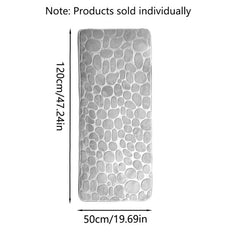 Cobblestone Embossed Bath Rug Non Slip Bathroom Mat