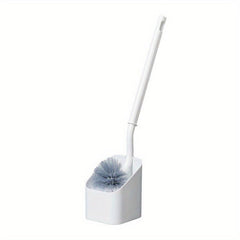 Toilet Brush Holder Set Soft Bristle Long Handle 360 Cleaning Wall Mountable