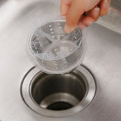 100pcs Drain Outlet Garbage Bags Water Repellent Sink Filter
