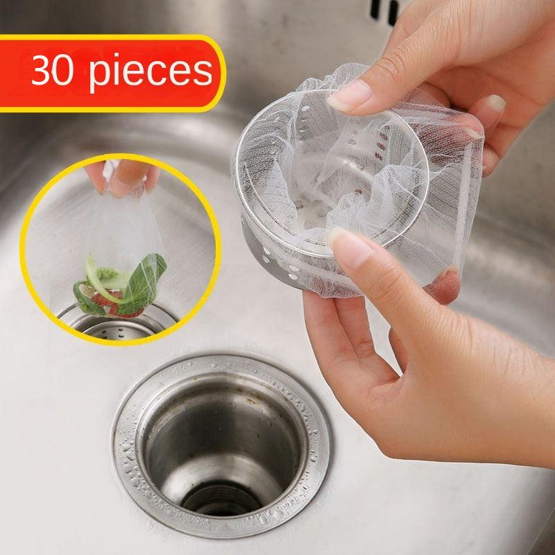 100pcs Drain Outlet Garbage Bags Water Repellent Sink Filter