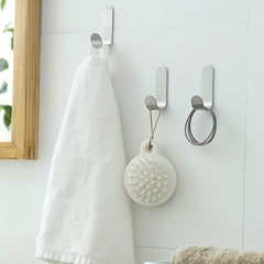 Stainless Steel Bathroom Wall Hook Self-adhesive Towel Rack