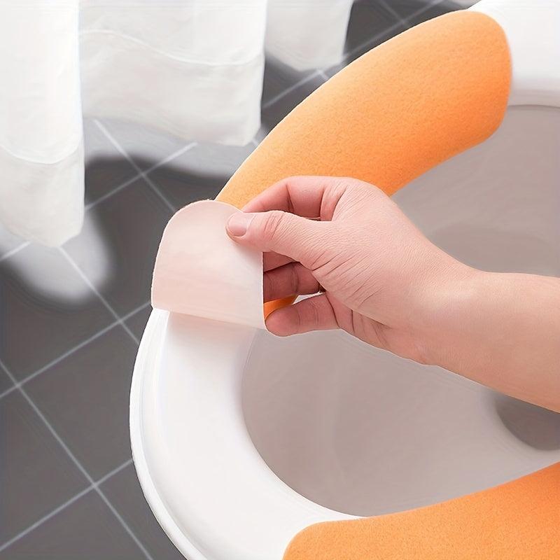 Non Slip Washable Toilet Seat Covers Self Adhesive Bathroom Safety