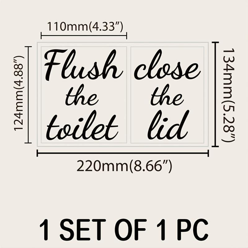 Funny Toilet Sticker Vinyl Decal for Bathroom