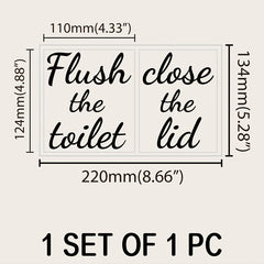 Funny Toilet Sticker Vinyl Decal for Bathroom