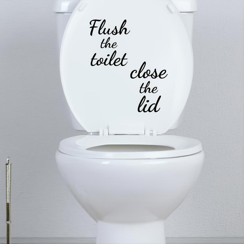 Funny Toilet Sticker Vinyl Decal for Bathroom
