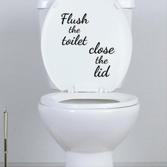 Funny Toilet Sticker Vinyl Decal for Bathroom