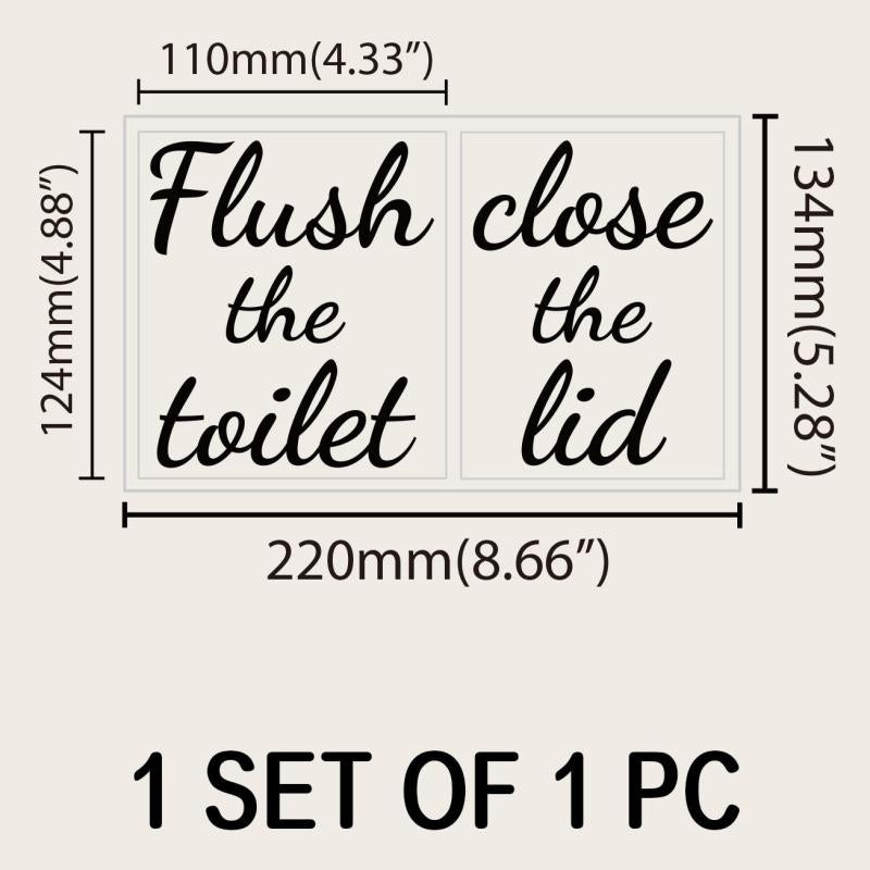 Funny Toilet Sticker Vinyl Decal for Bathroom