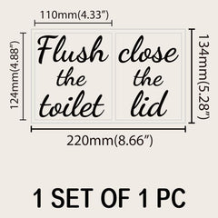 Funny Toilet Sticker Vinyl Decal for Bathroom
