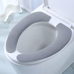 Soft Waterproof Toilet Seat Cover - Washable Bathroom Accessory