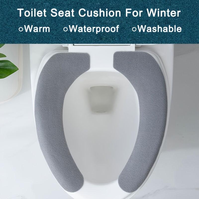 Soft Waterproof Toilet Seat Cover - Washable Bathroom Accessory