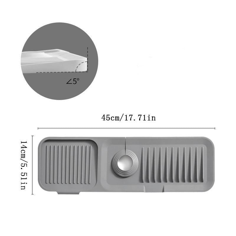 Silicone Draining Pad Faucet 17.71x5.51in