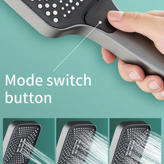 High Pressure Square Handheld Shower Head with Mode Switch