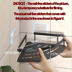 Triangle Wall Mounted Bathroom Shelf Shower Storage Rack