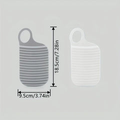Portable Mini Laundry Board Foldable Washboard Soft Glue Non-slip Hand Wash